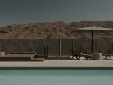 Terraced pool at RESET Hotel in Twentynine Palms, California. Photo Courtesy - RESET Hotels