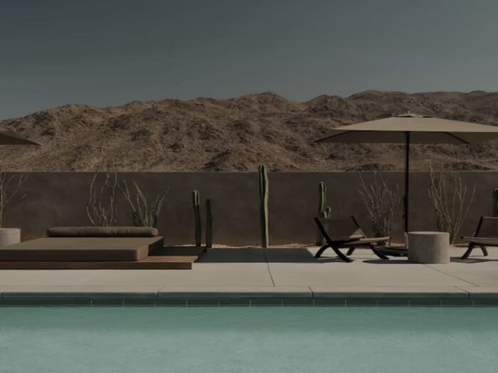 Terraced pool at RESET Hotel in Twentynine Palms, California. Photo Courtesy - RESET Hotels