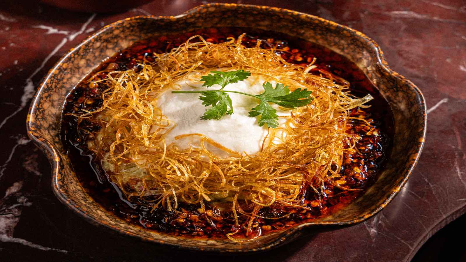 Sichuan Burrata at The Powder Room